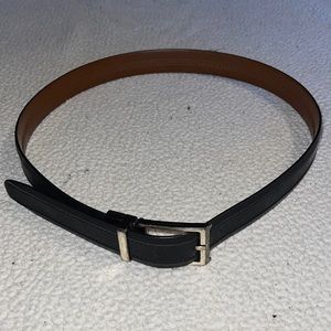 Men’s Black Leather Adjustable Belt - Never Worn!